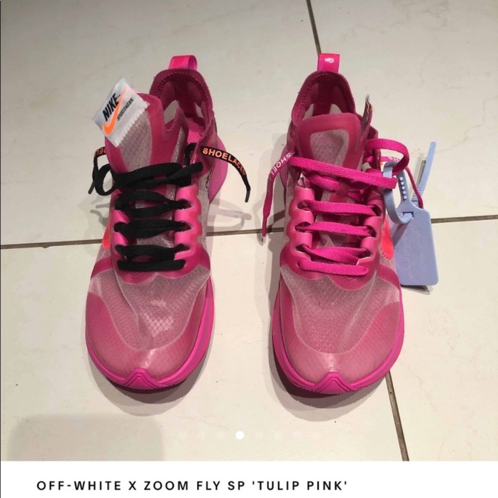 Off White Zoom Fly Pink